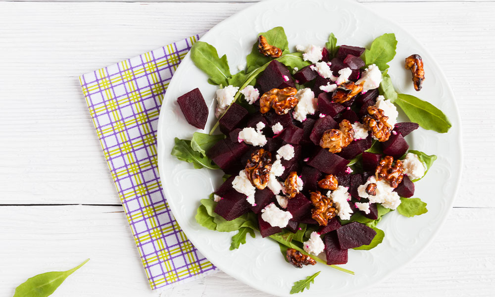Roasted Beet Goat Cheese Salad