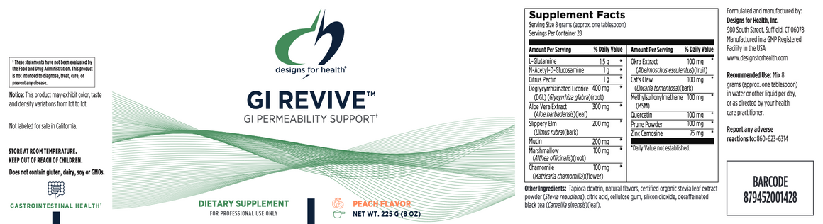 Designs For Health G.I. Revive Powder